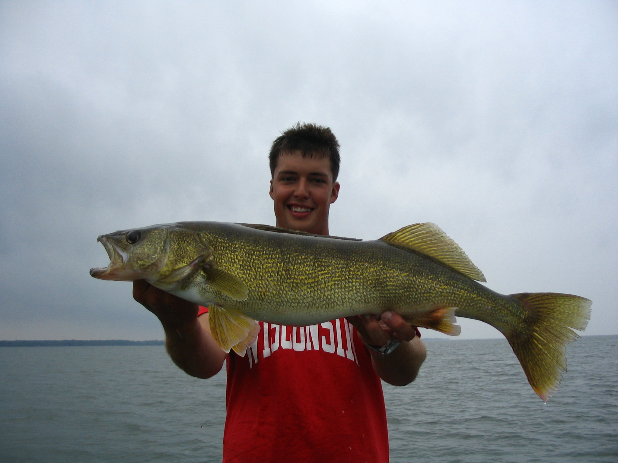 Big Walleye Caught On Lake Michigan Green Bay In Suamico Wi On