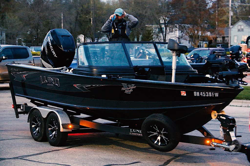 Sturgeon Bay Open Bass Tournament Day 1 Samplawski and Steinfeldt