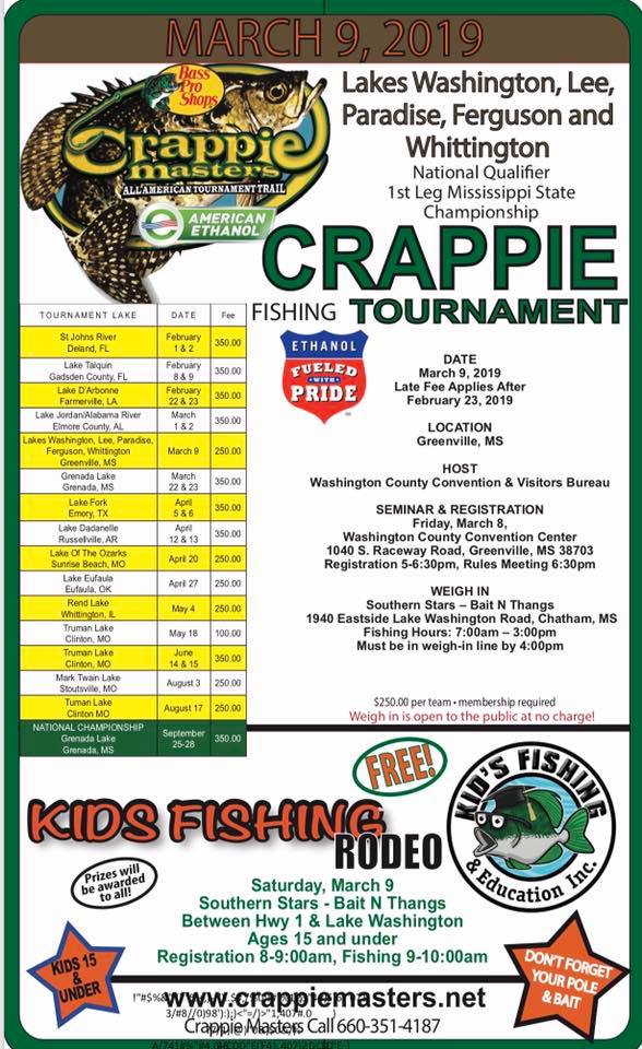 Next Up For Crappie Masters Lake Washington CrappieFIRST