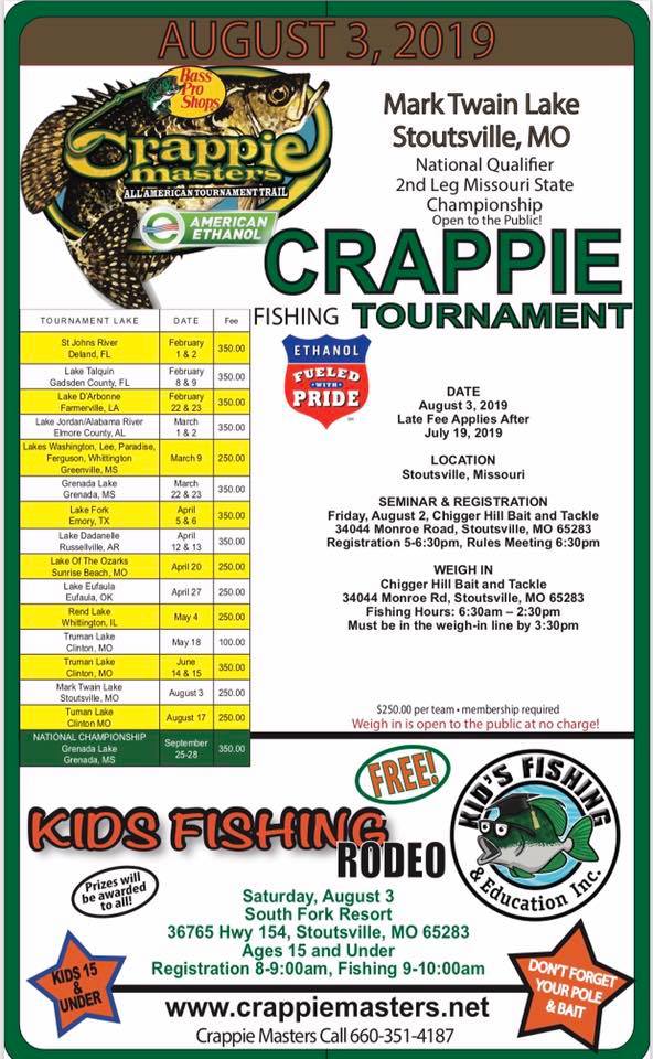 Crappie Masters Event Only 2 Weeks Away CrappieFIRST