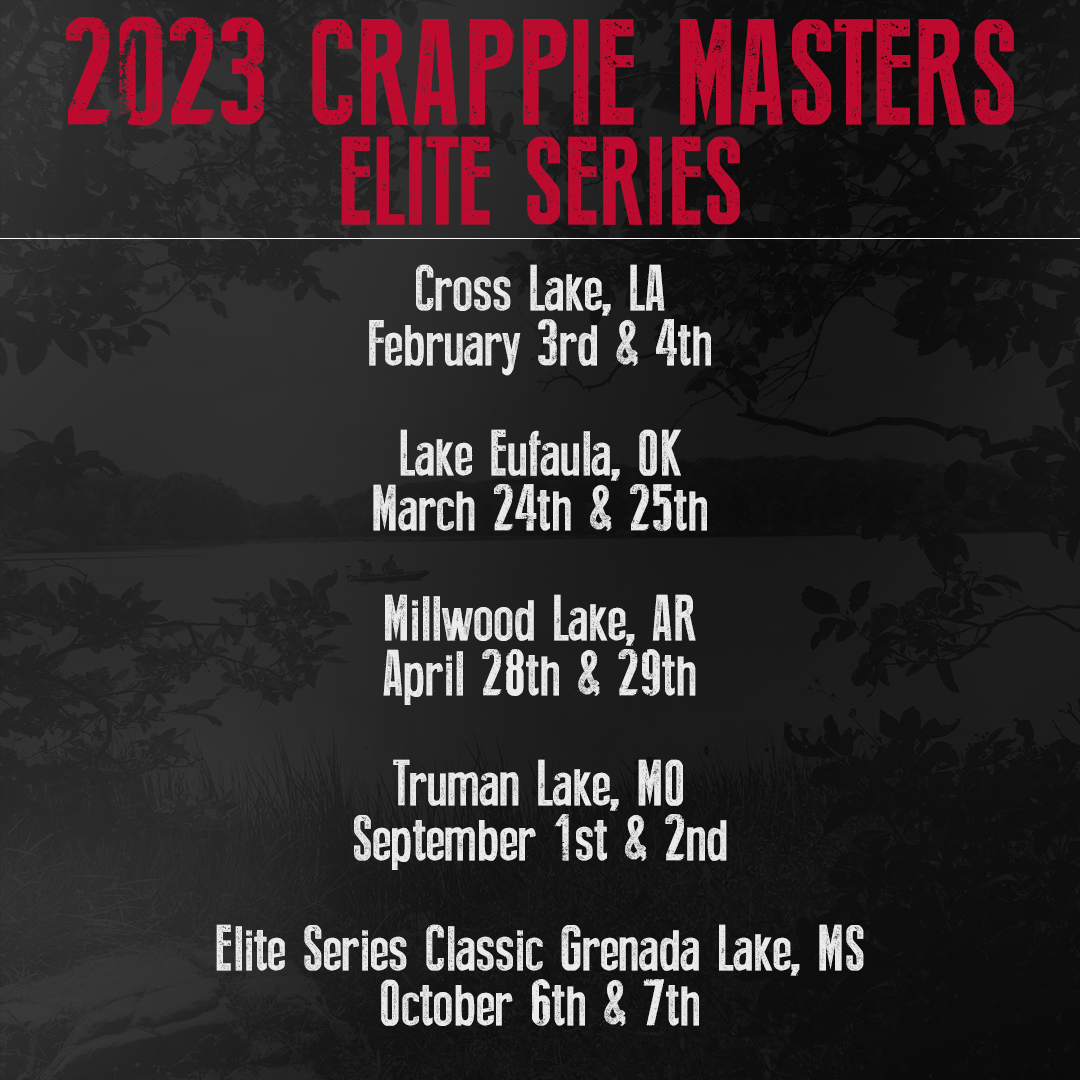 Crappie Masters 2025 Schedule