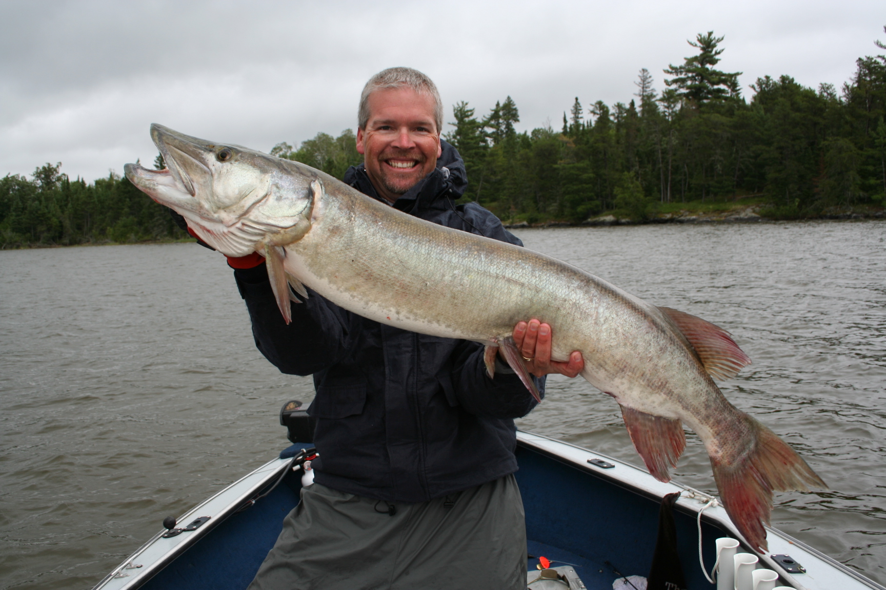 Big muskie caught on lake “x” of the woods in ontario, ON on 7/23/2009 ...