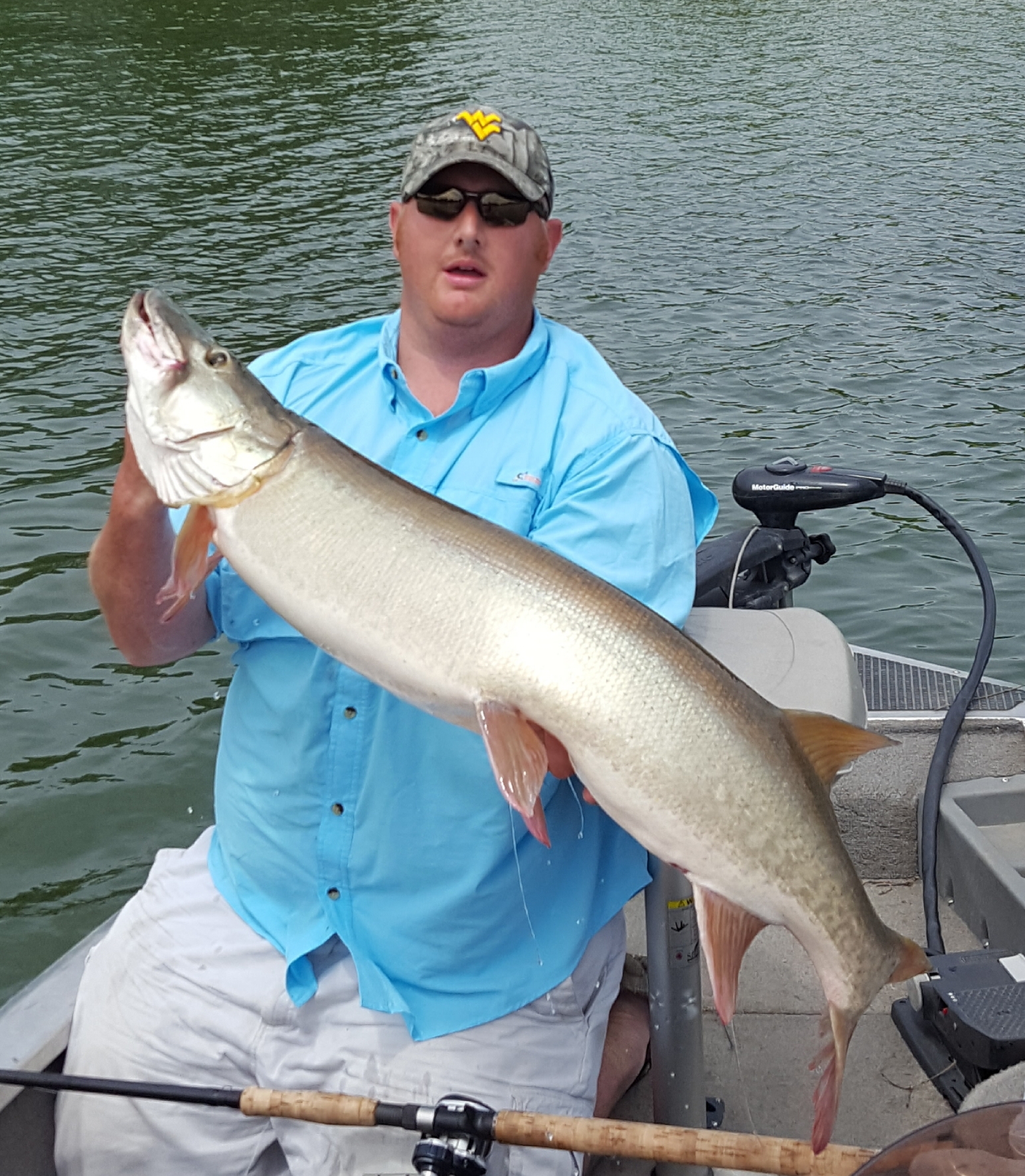 Big Muskie Caught On Lake X In City X, Wv On 5 10 2017 