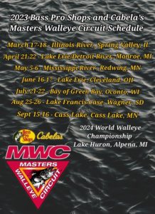 national walleye tour schedule 2023